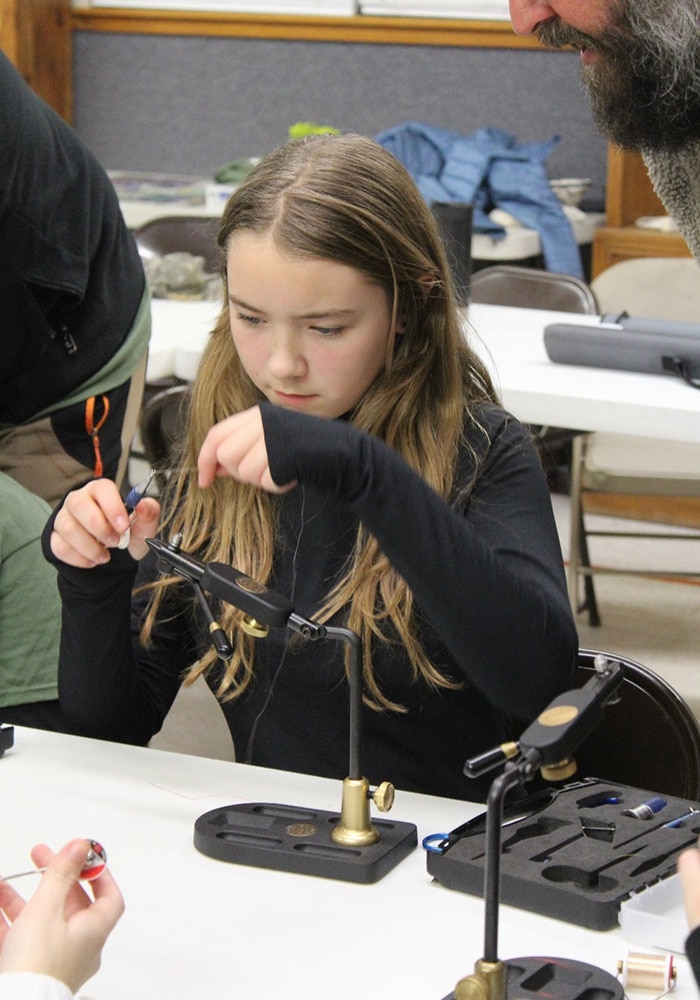 GRTU Youth Trout Camp 2022 Tying Lines