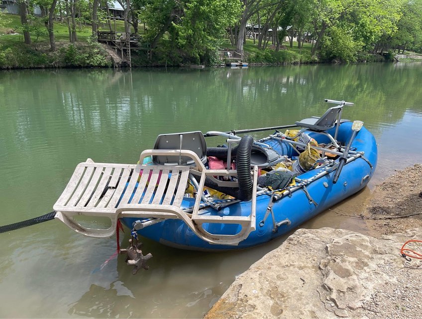 Guadalupe River Clean Up Raft